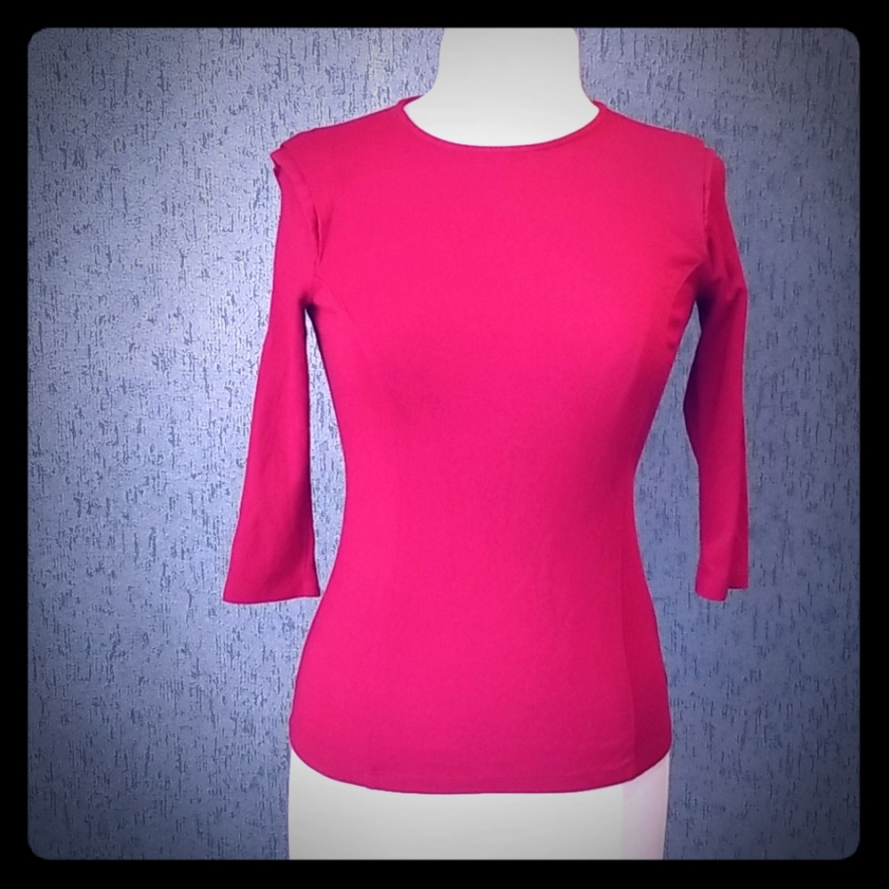 Forever 21 red 3/4 length sleeve shirt